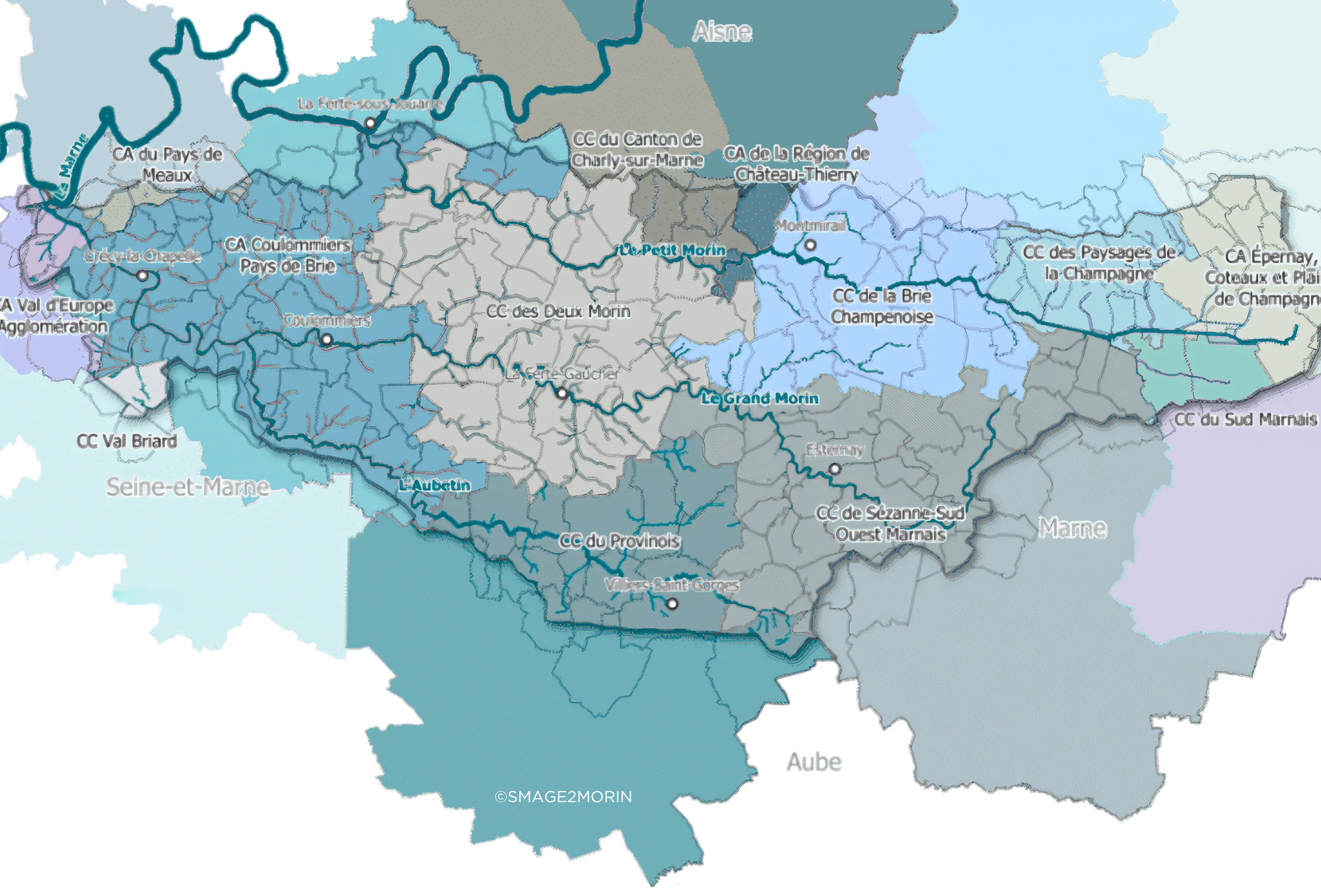 Territoire du SMAGE DES 2 MORIN 