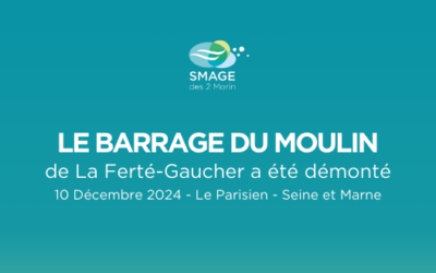 Le barrage du moulin de La Ferté-Gaucher a été démonté